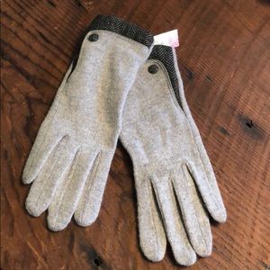 Herringbone 70%wool gloves